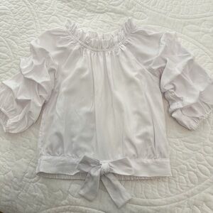 Habitual Girl’s Ruffled Sleeve Top, Size 10